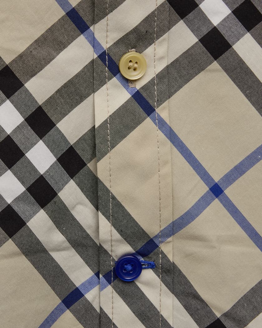 Boy's Owen Button Down Check-Print Shirt, Size 3-14