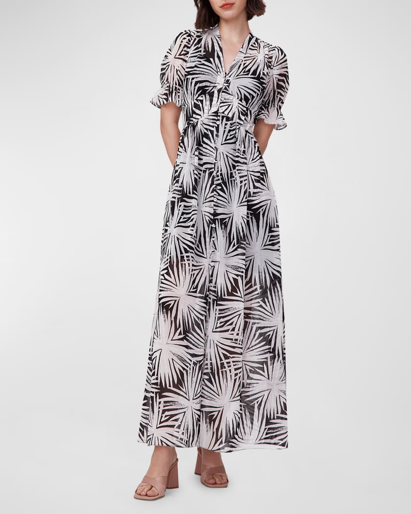 Diane von Furstenberg Erica Botanical-Print Puff-Sleeve Maxi Dress | Neiman  Marcus