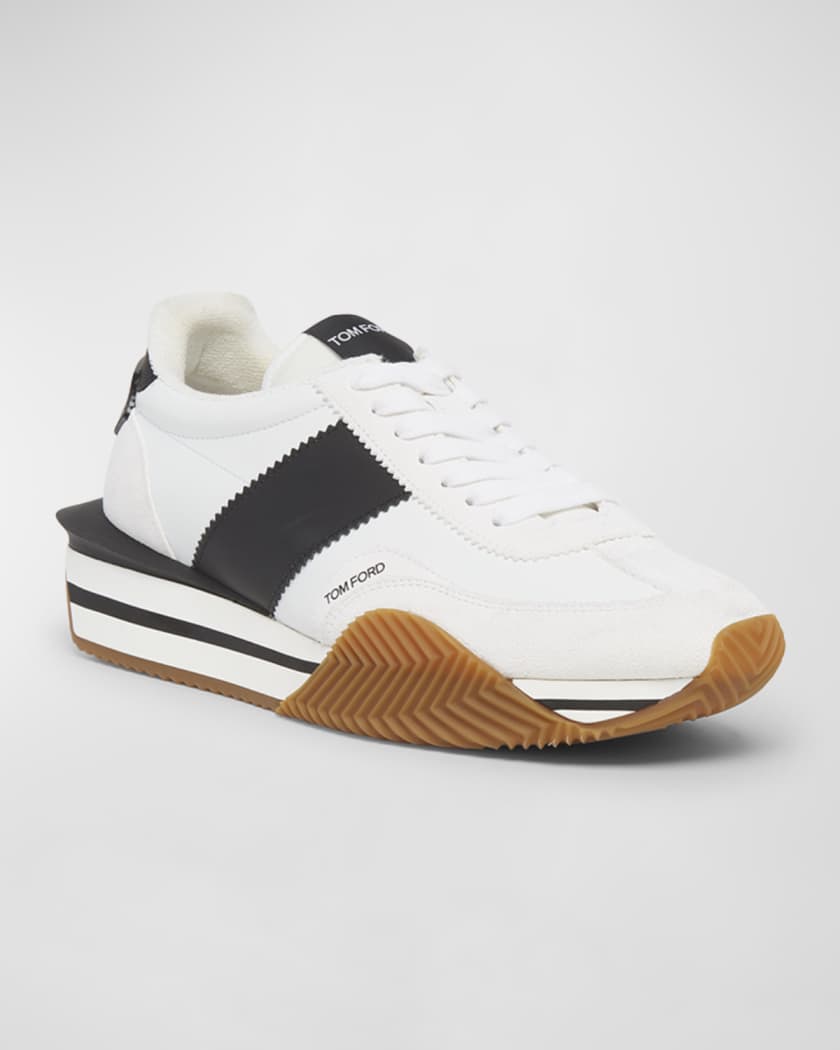 Men's James Nylon and Suede Sneakers