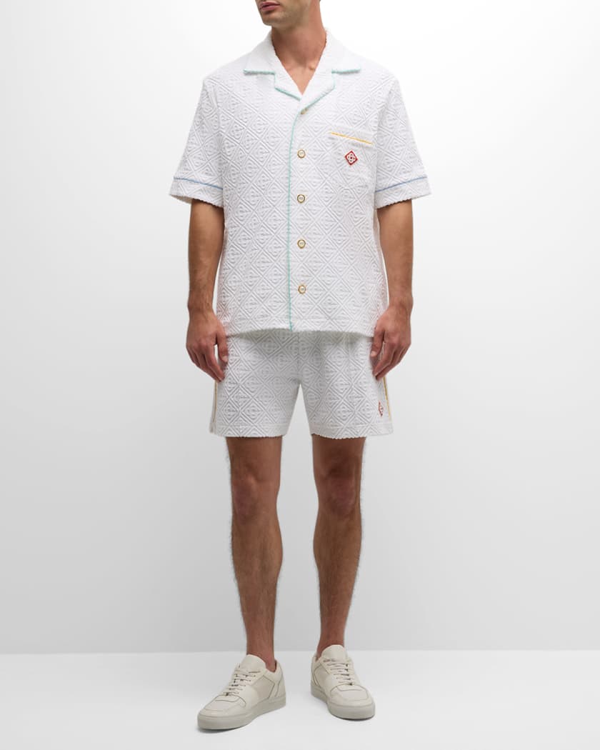 Men's Monogram Toweling Camp Shirt