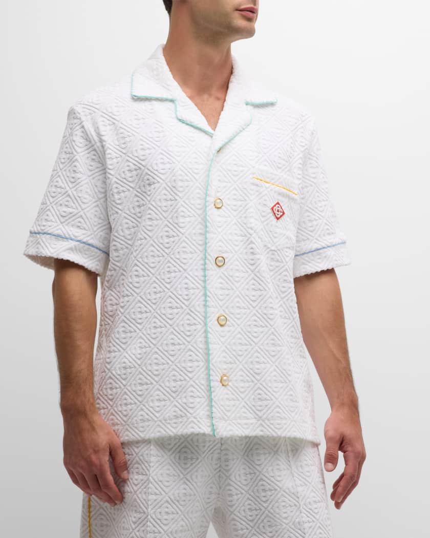 Men's Monogram Toweling Camp Shirt