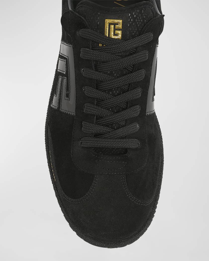 Men's Swan Mixed Leather Sneakers