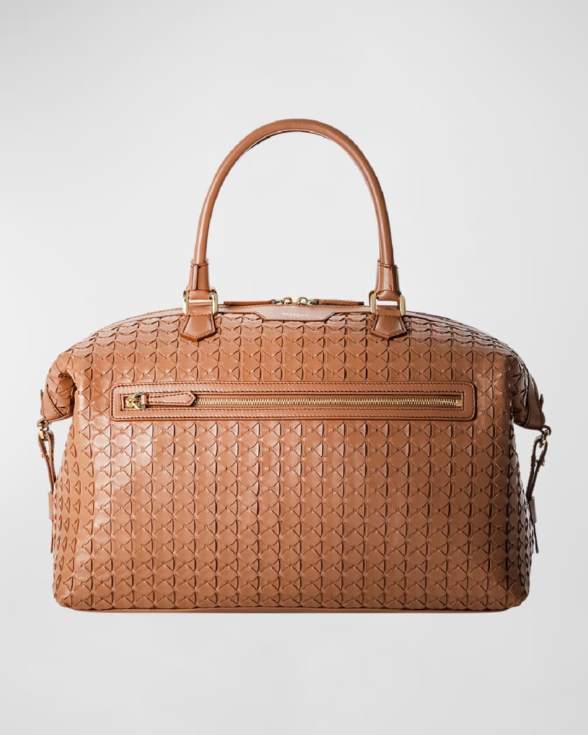 Serapian Mosaic Travel Leather Duffel Bag Neiman Marcus