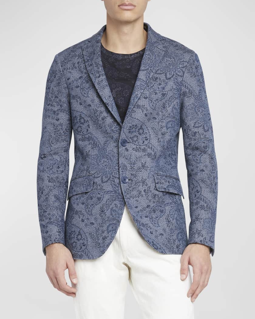 Etro Men s Paisley Print Jacket Neiman Marcus