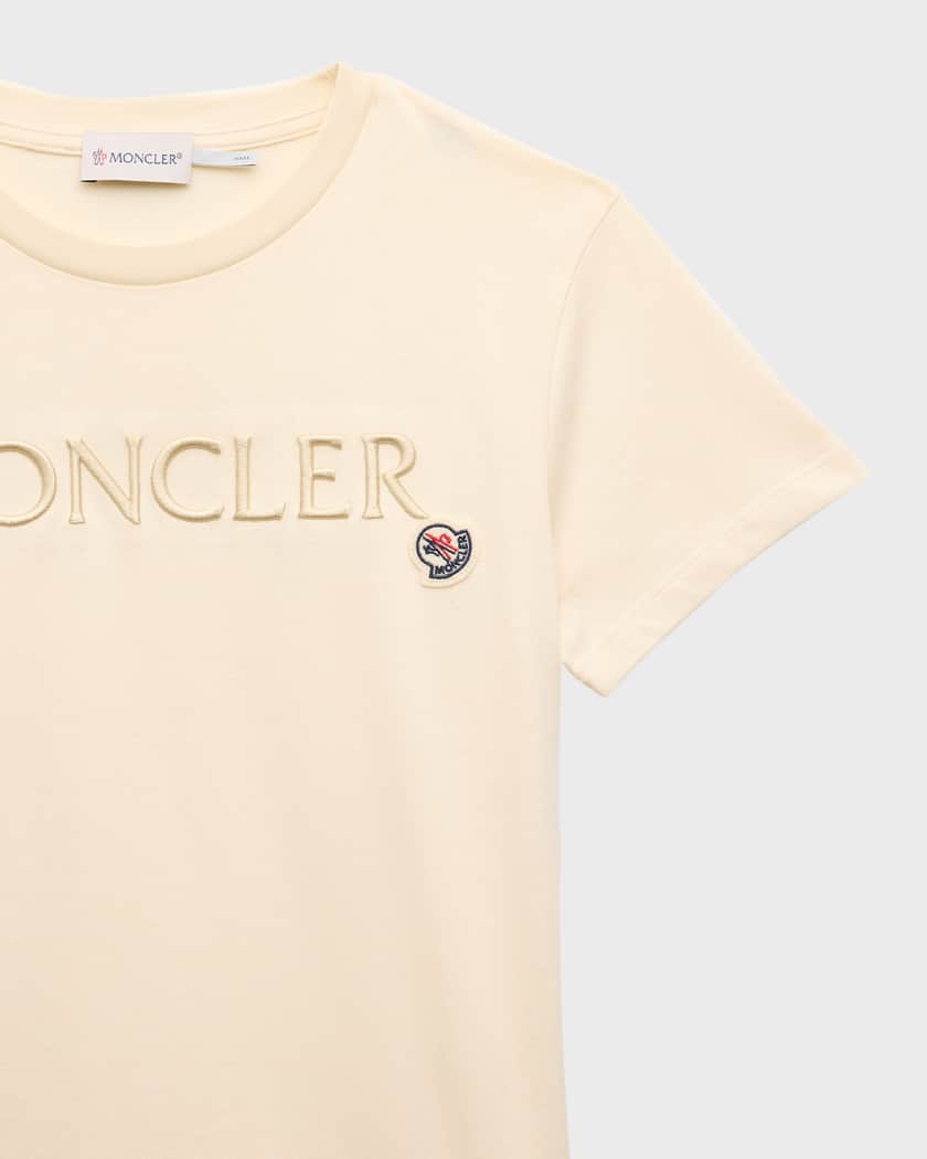 Girl's Embroidered Logo-Print T-Shirt, Size 8-14
