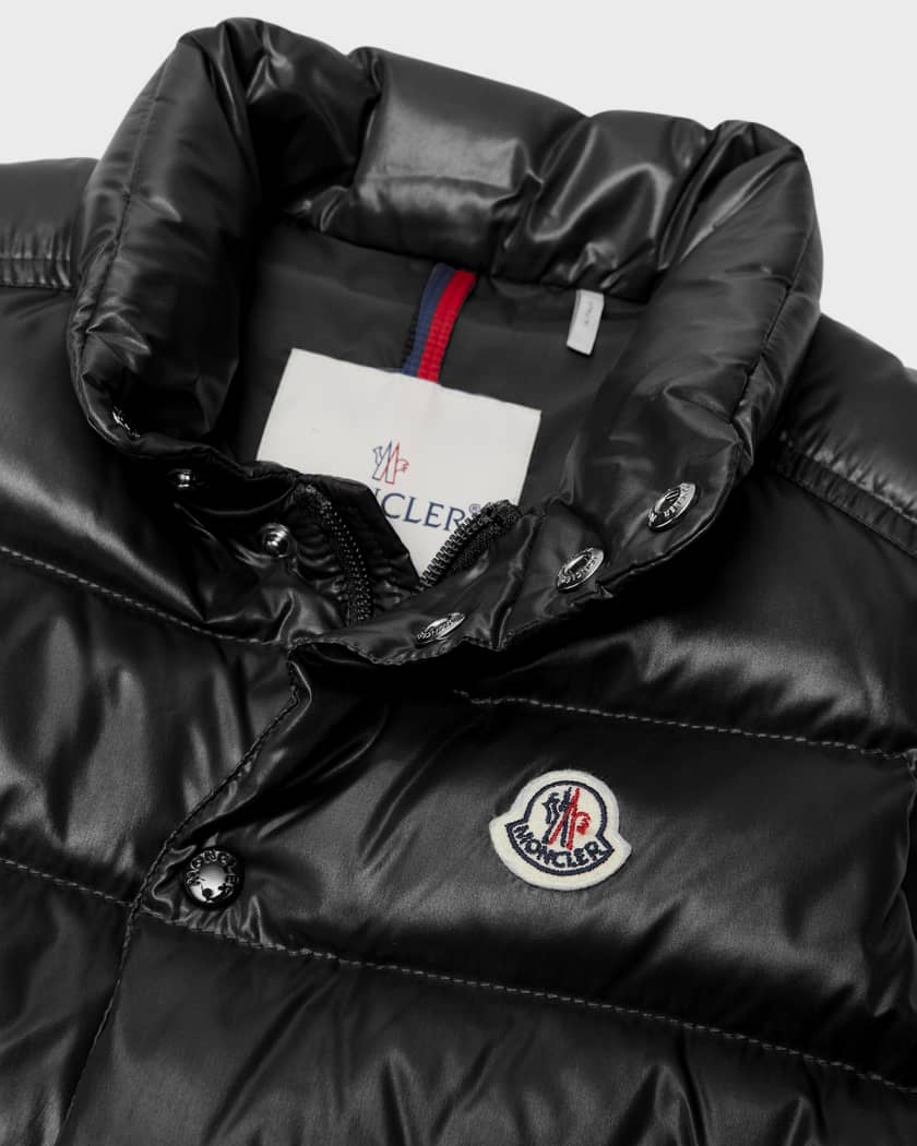 Boy's Tib Logo Quilted Vest, Size 8-14