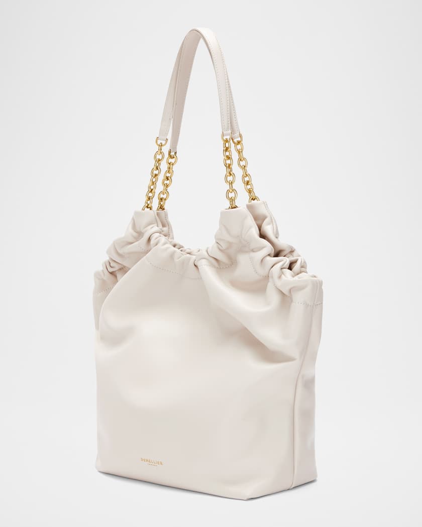 Miami Large leather tote bag in black - De Mellier | Mytheresa