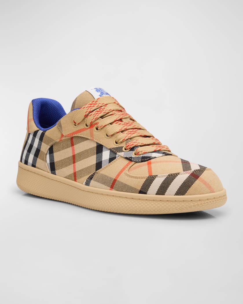 Men's Check Low-Top Sneakers