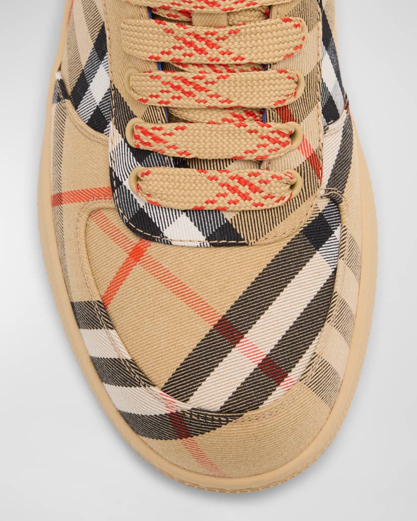 Men's Check Low-Top Sneakers
