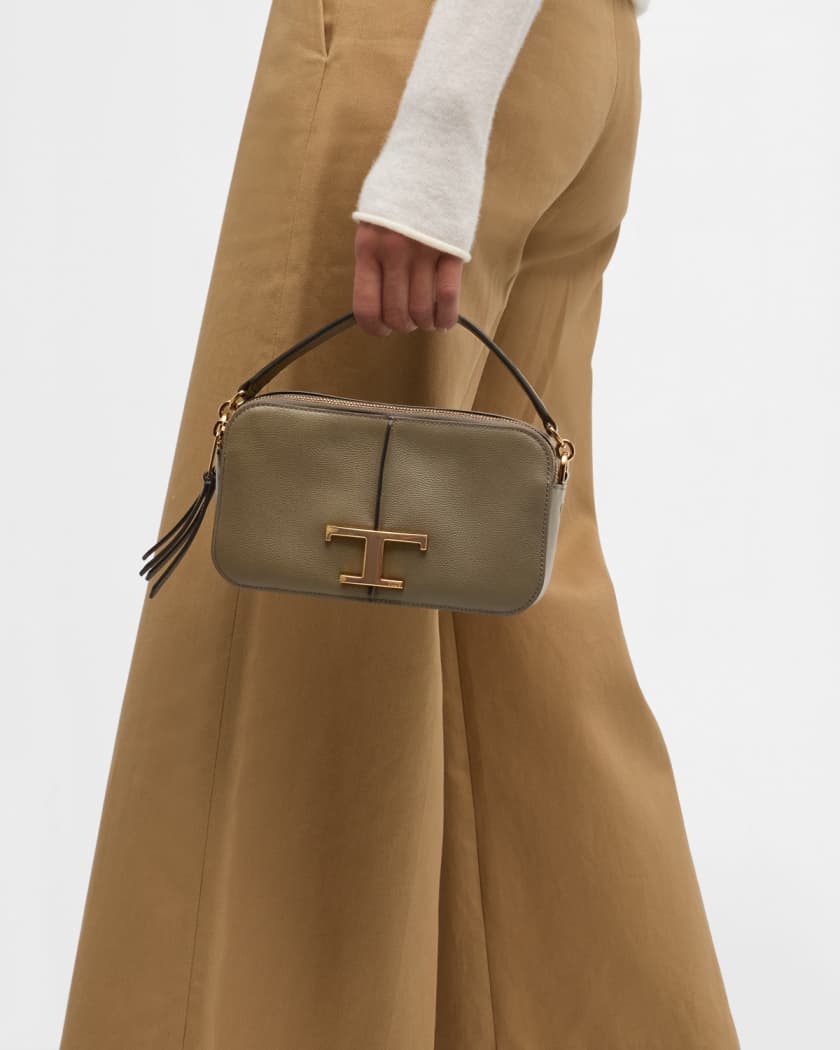 Tod's Mini Leather T Timeless Camera Bag | Neiman Marcus
