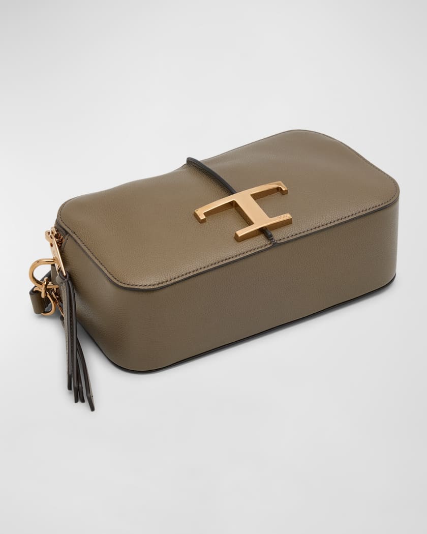 Tod's Mini Leather T Timeless Camera Bag | Neiman Marcus