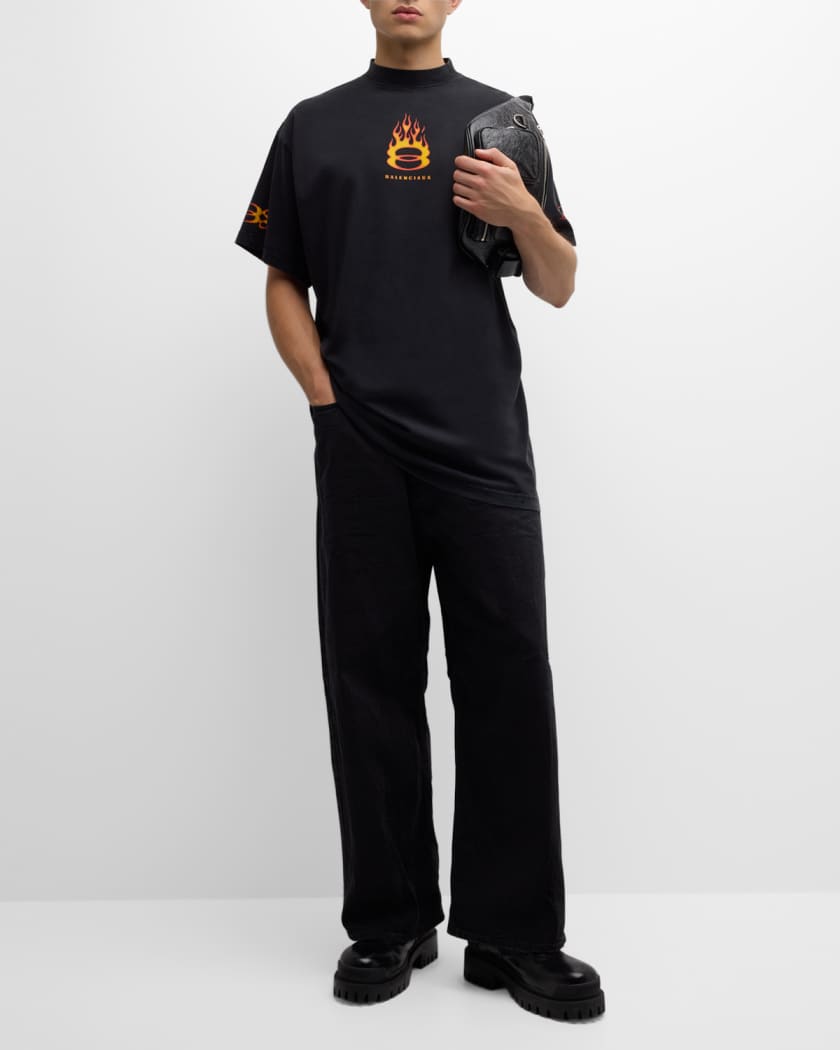 Men's Burning Unity Oversized T-Shirt