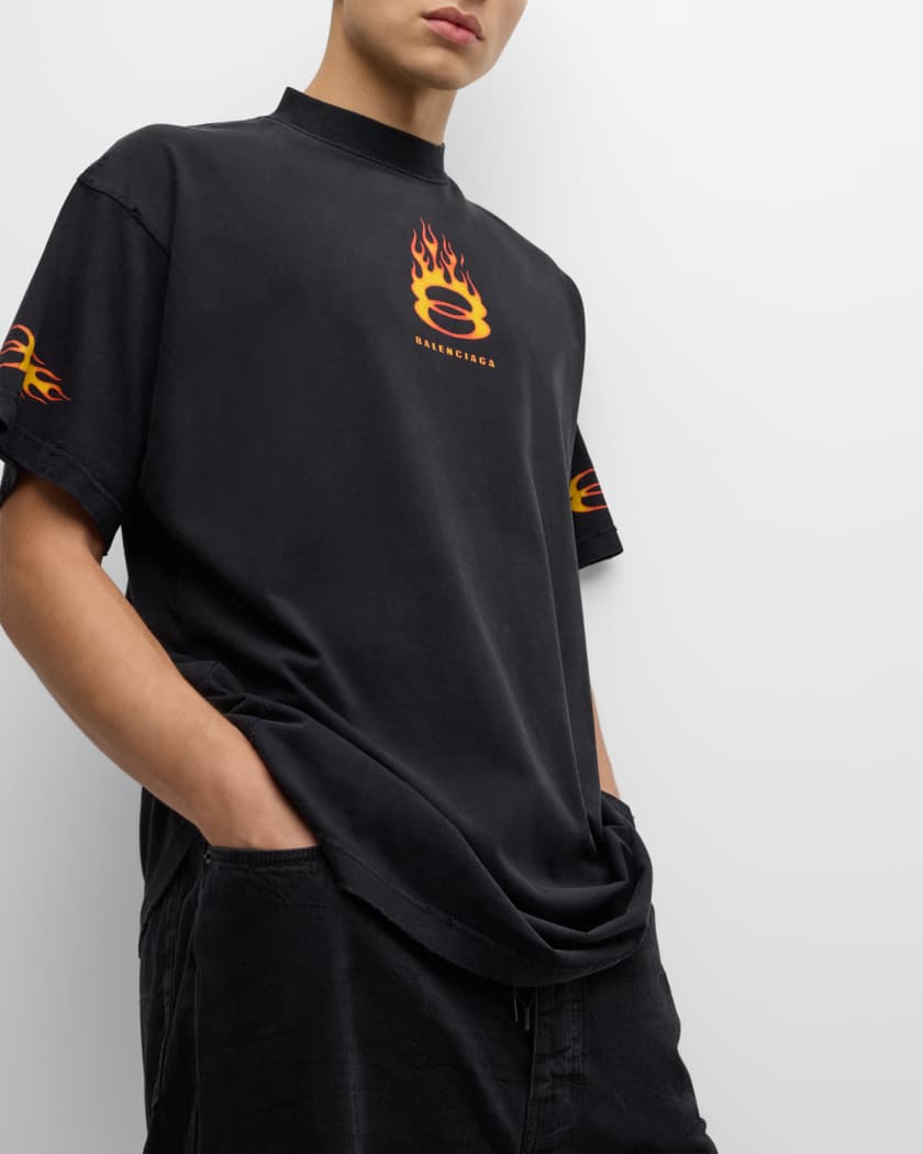 Men's Burning Unity Oversized T-Shirt