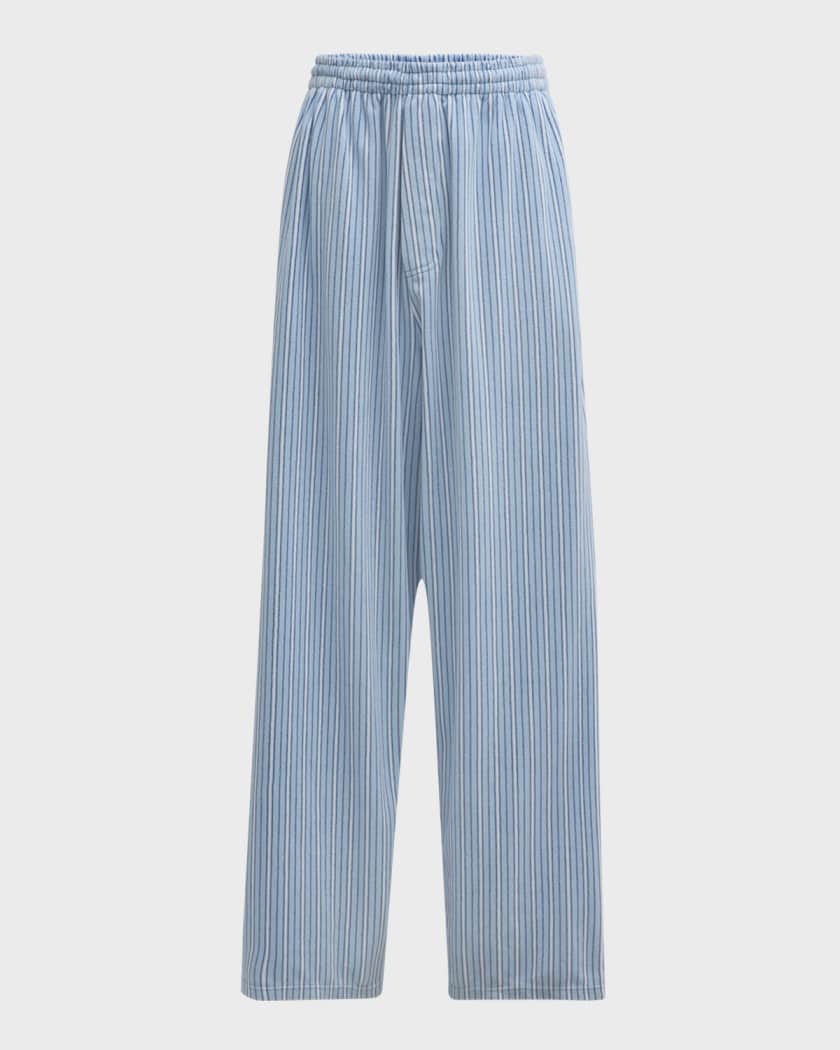 Men's Large Striped Pajama Pants