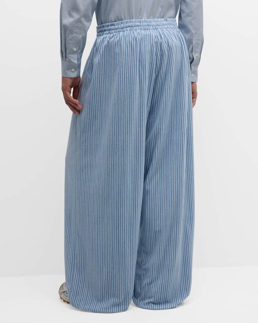 Men's Large Striped Pajama Pants