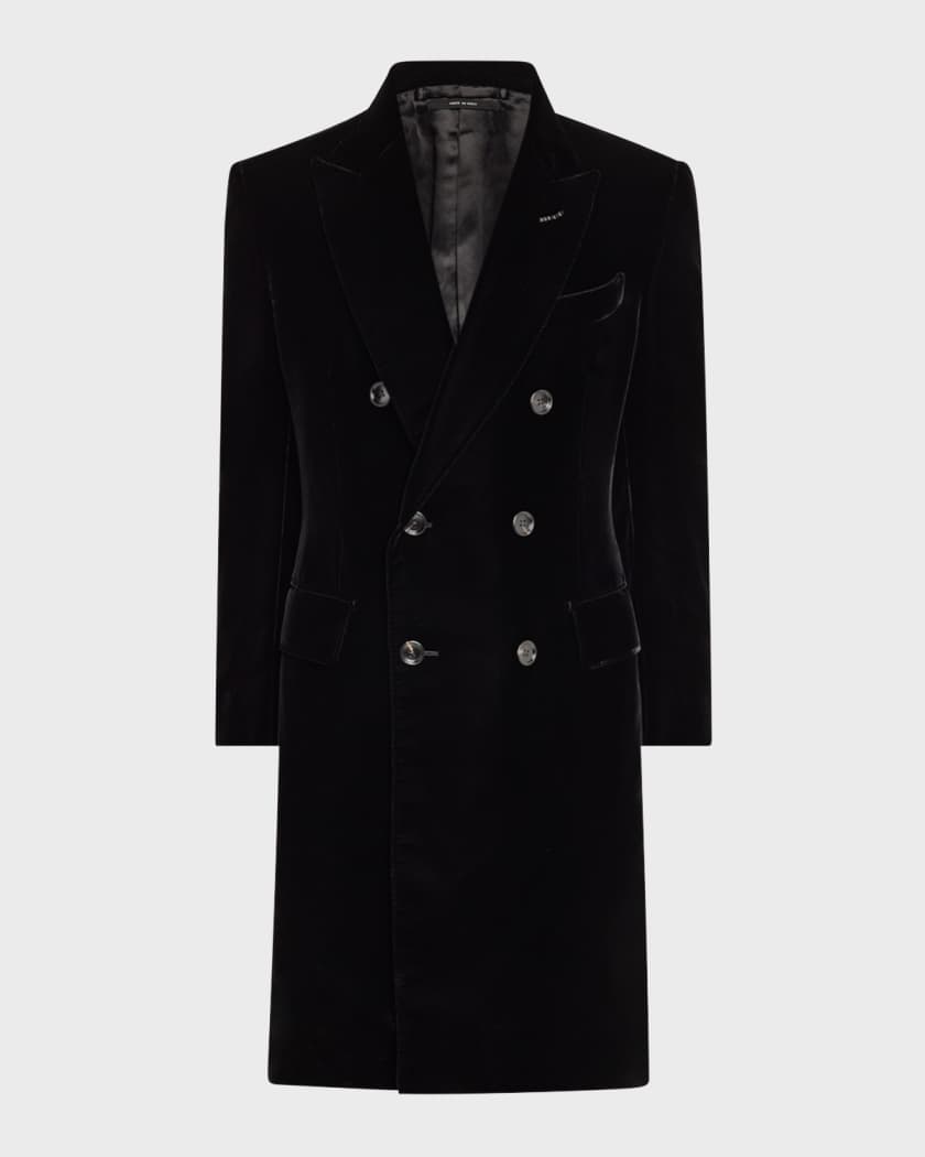 TOM FORD Men s Long Velvet Cocktail Jacket Neiman Marcus