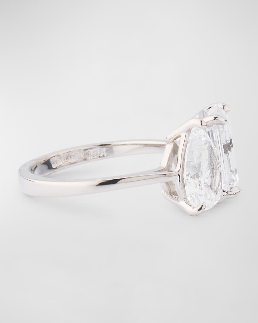 Two Stone Cubic Zirconia Ring