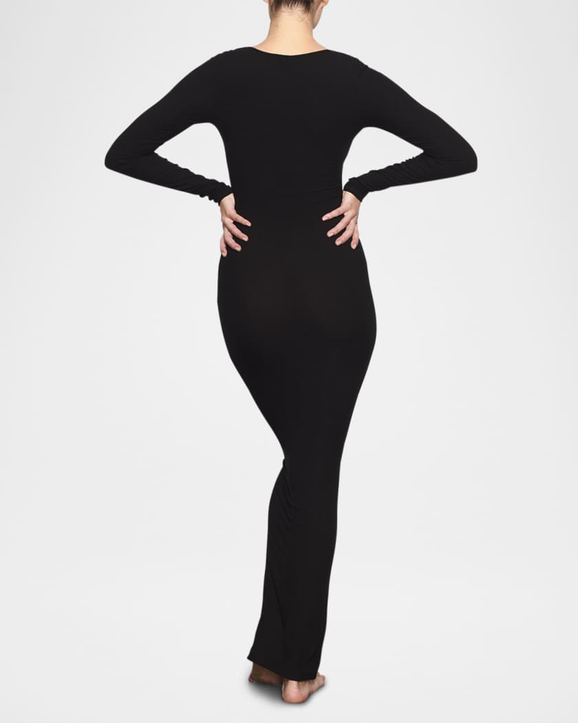 【関税込み】SKIMS ブラック Soft Lounge ロング マキシスカート SOFT LOUNGE LONG SKIRT | ONYX