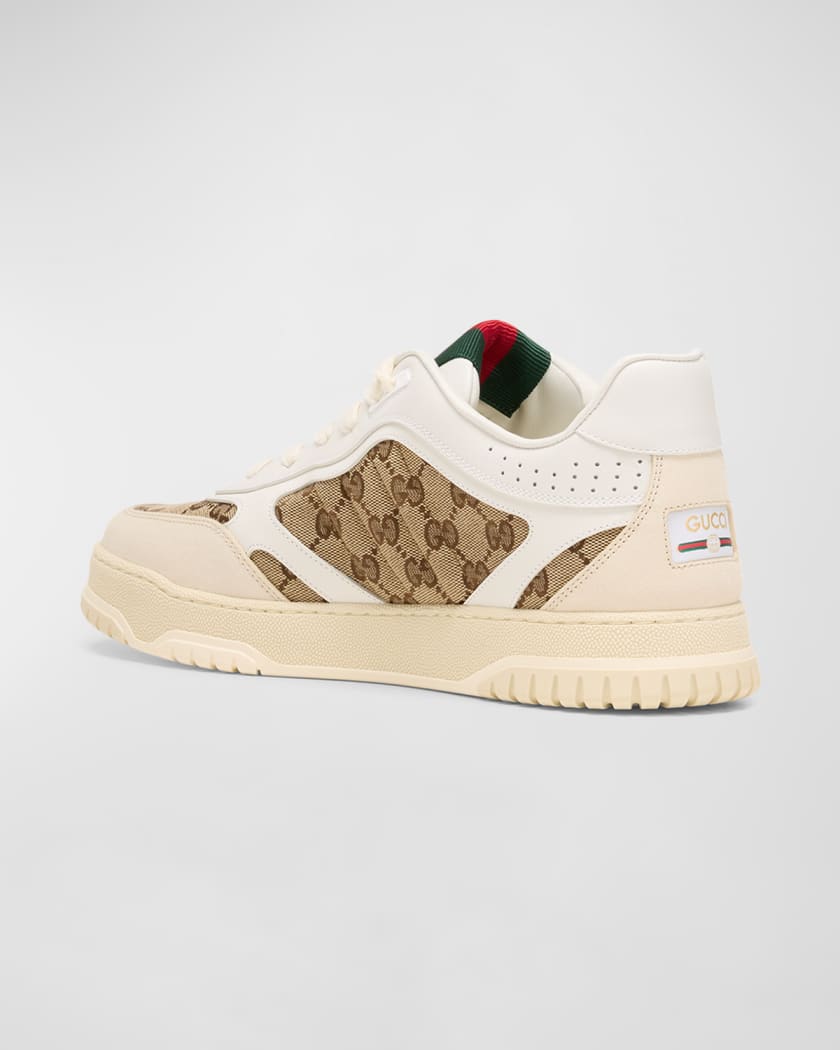 Men's Re-Web GG Supreme Canvas and Leather Sneakers