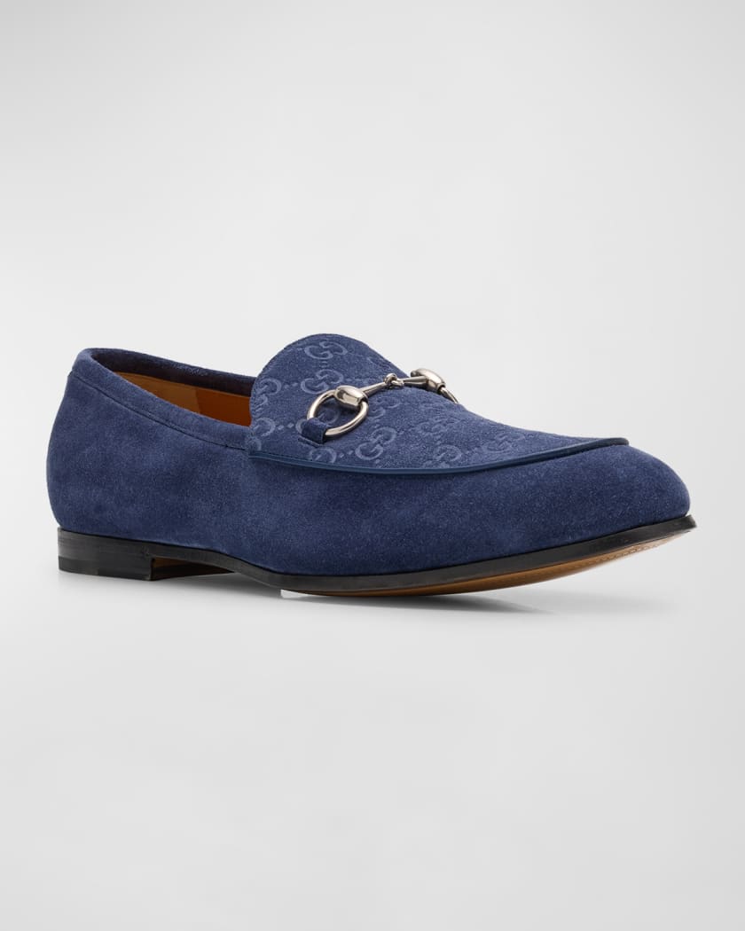 Men's Jordy Guccissima Suede Loafers 