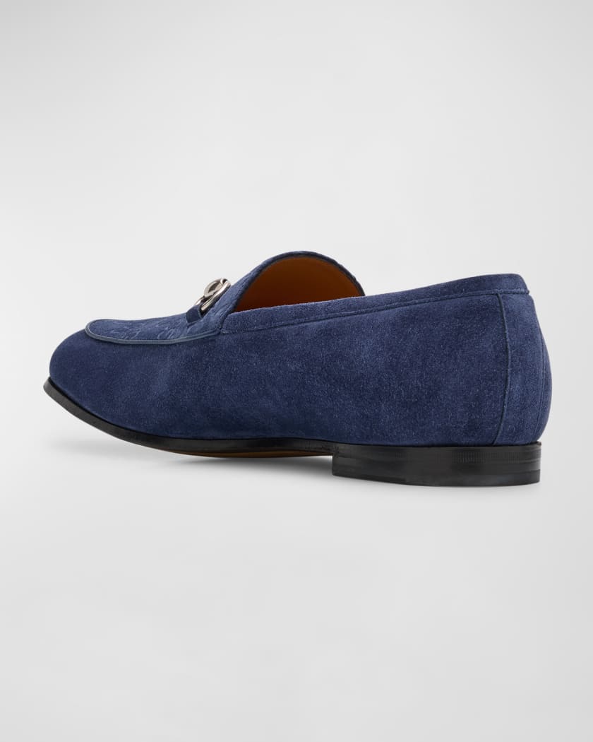 Men's Jordy Guccissima Suede Loafers 