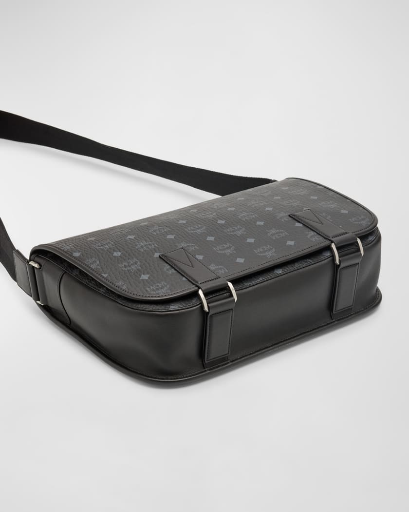 Men's Aren Visetos Monogram Canvas Messenger Bag