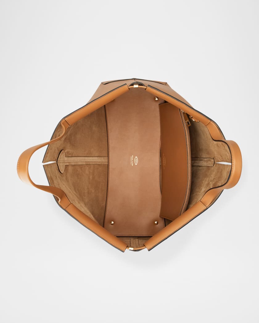 Medium Leather Di Folio Tote Bag | Neiman Marcus