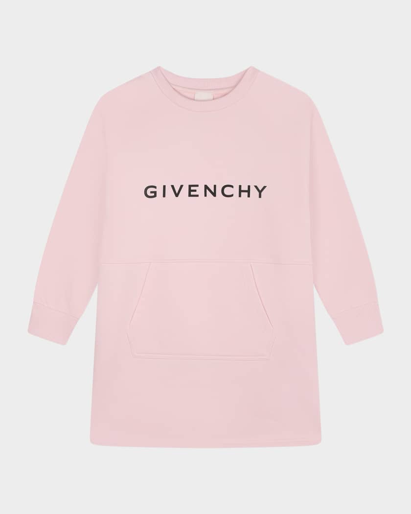 Givenchy Girl s Logo Print Sweatshirt Dress Size 8 14 Neiman Marcus