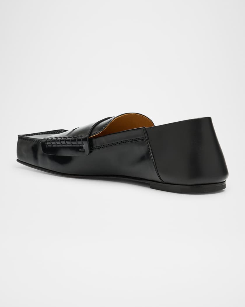 Jacquemus Men's The Carré Square-Toe Penny Loafers | Neiman