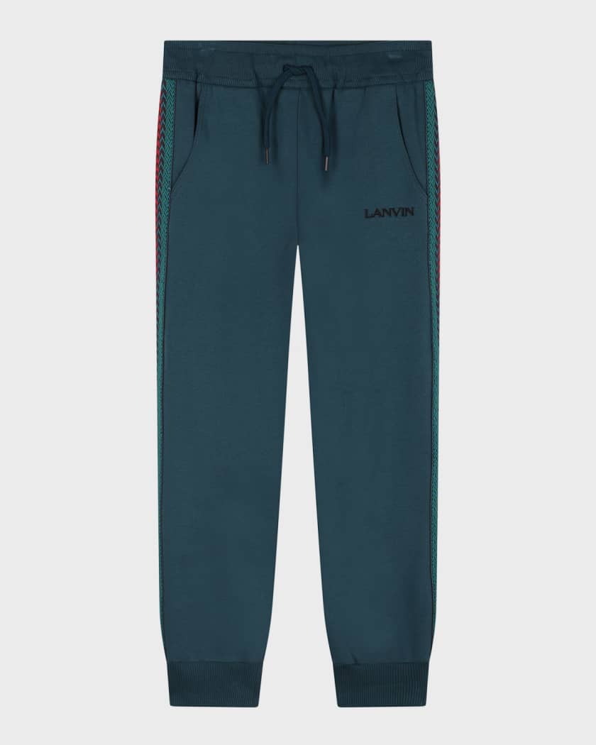 Lanvin Blue Trousers for Boy with Logo Boys