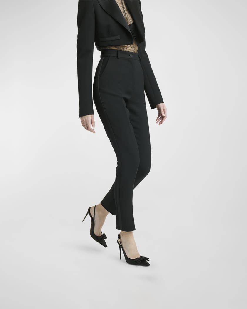 Satin Bow Slingback Pumps