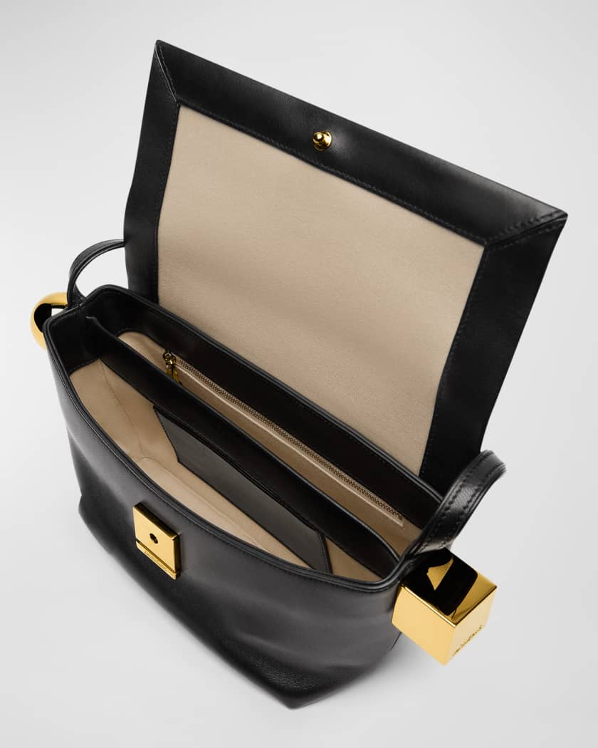 Le Rond Carre Leather Shoulder Bag