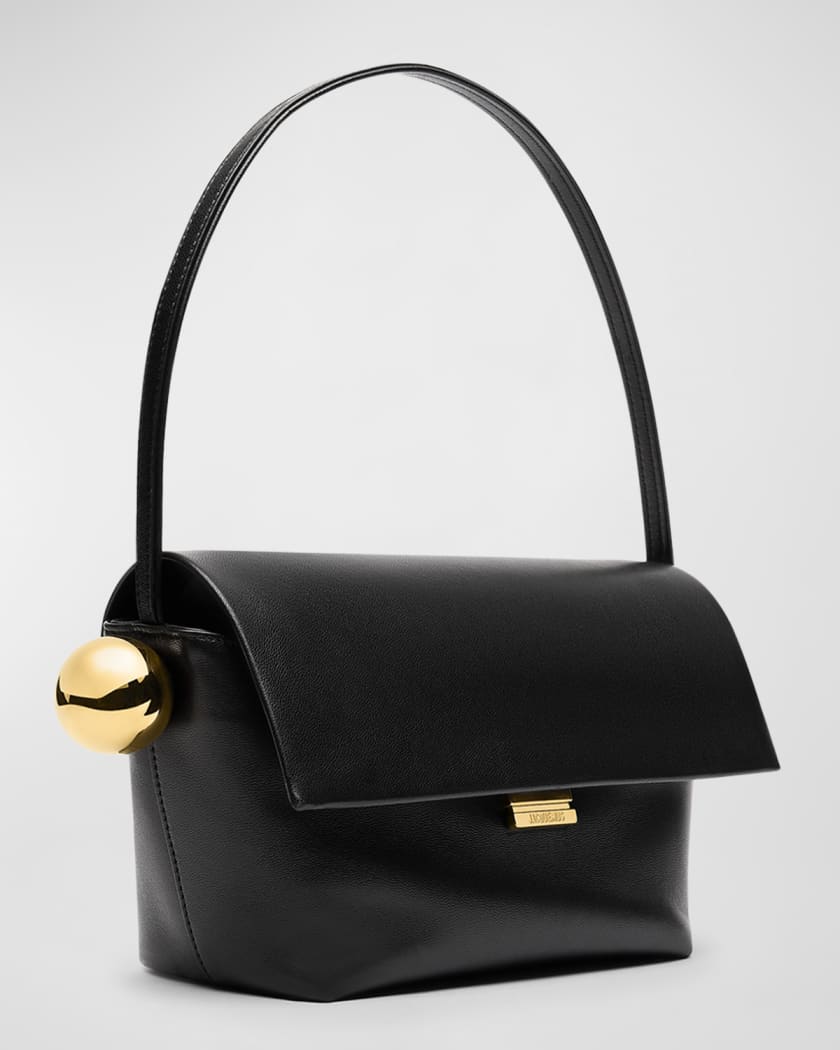 Le Rond Carre Leather Shoulder Bag