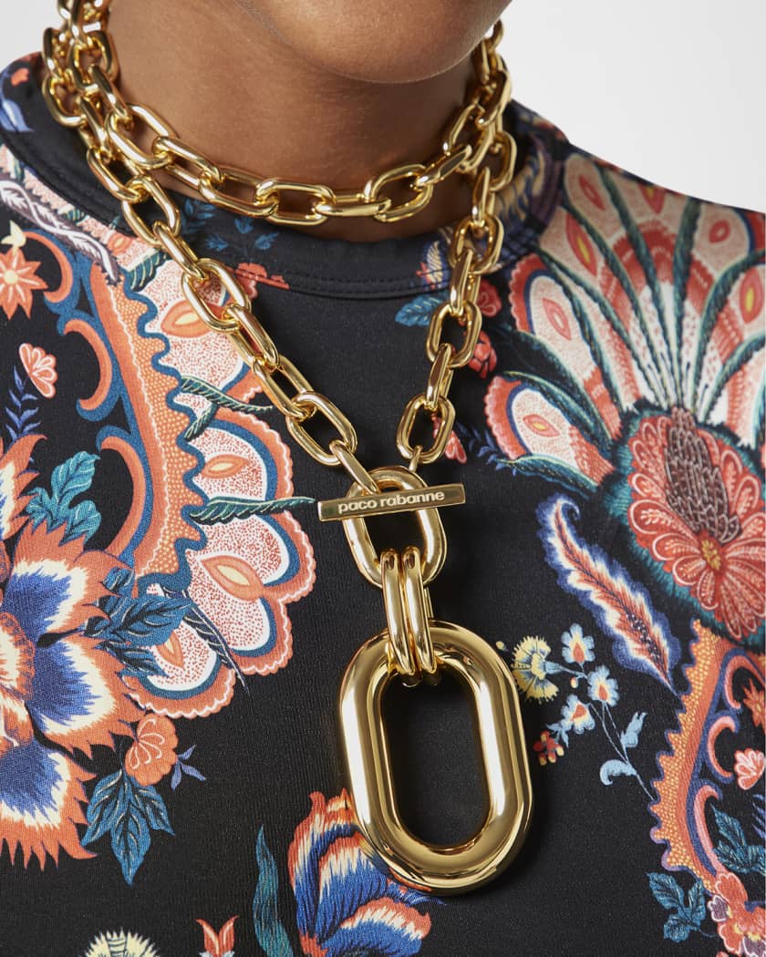 XL Chain-Link Pendant Necklace