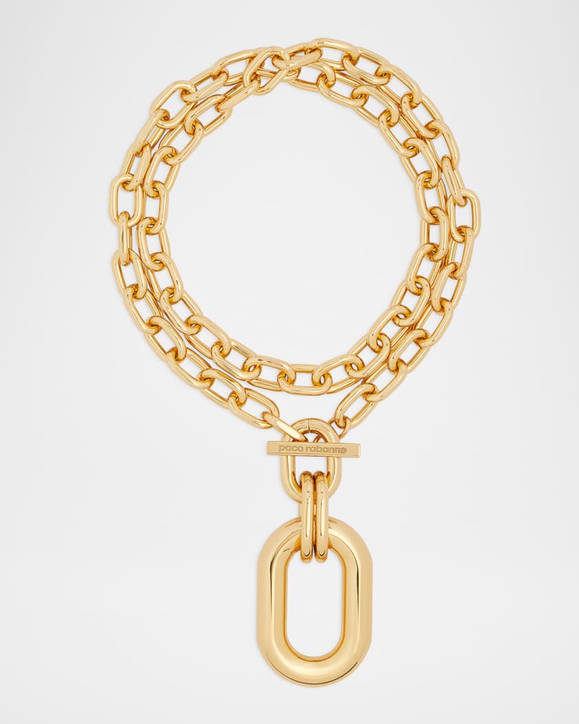 XL Chain-Link Pendant Necklace