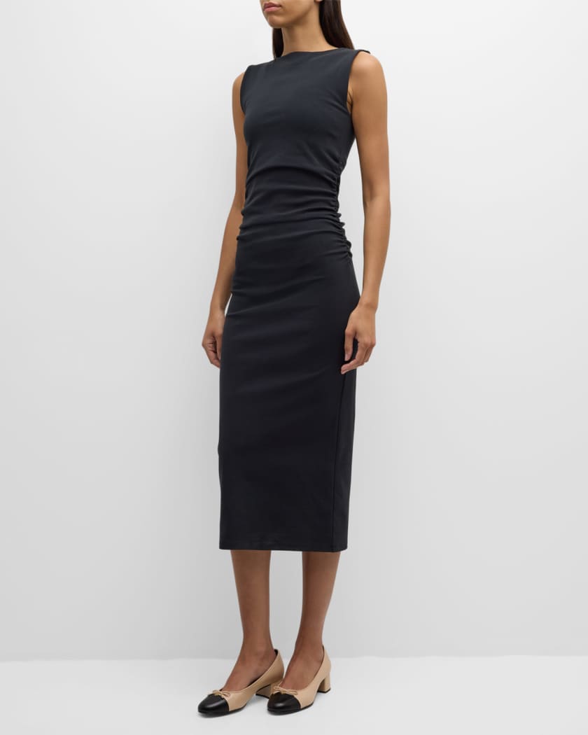 Charissa High-Neck Midi Dress