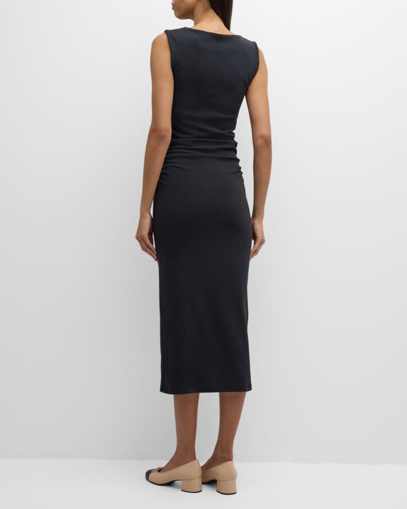 Charissa High-Neck Midi Dress