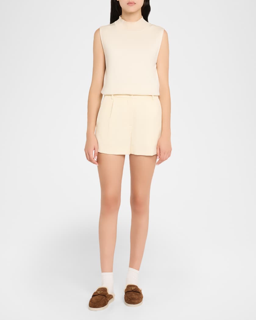 Suede Shearling Mule Loafers