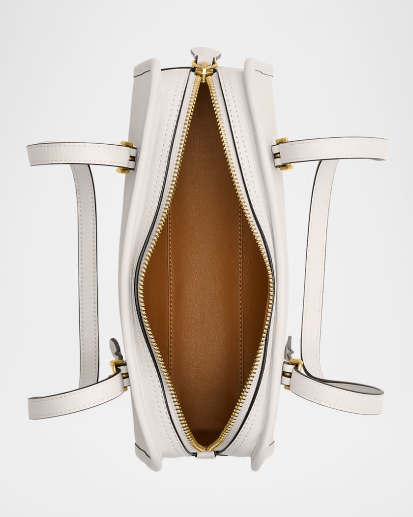 Swing Zip Leather Shoulder Bag