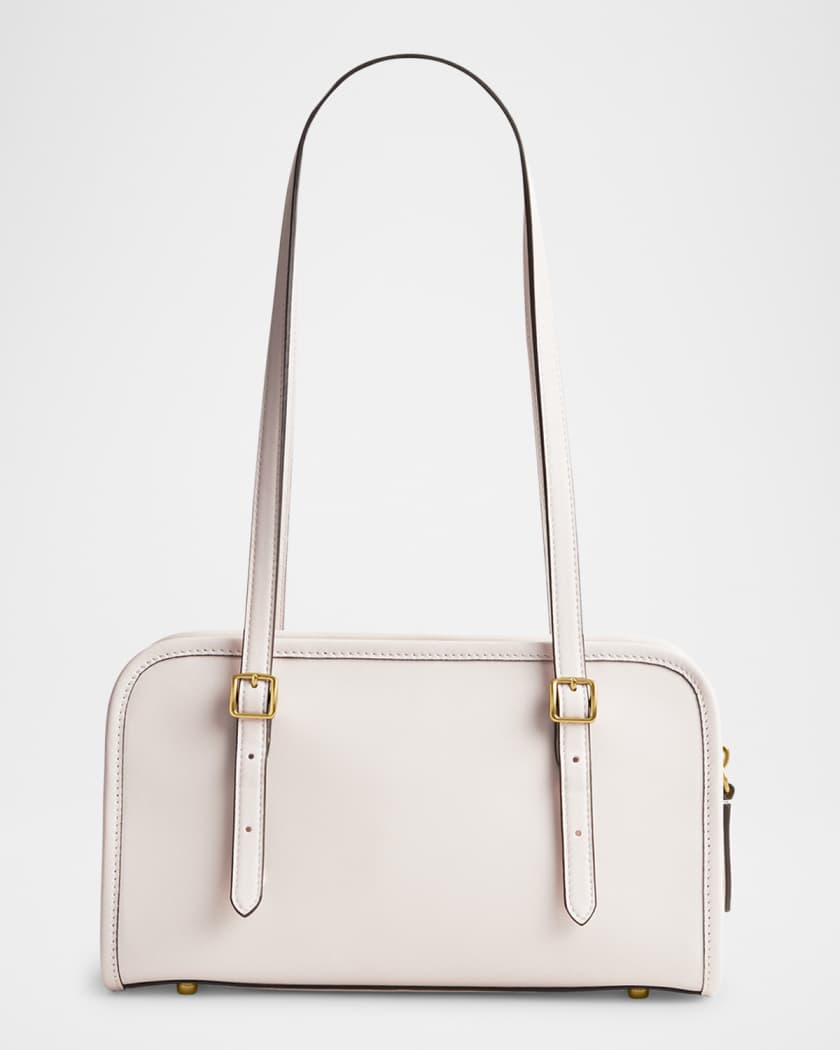 Swing Zip Leather Shoulder Bag