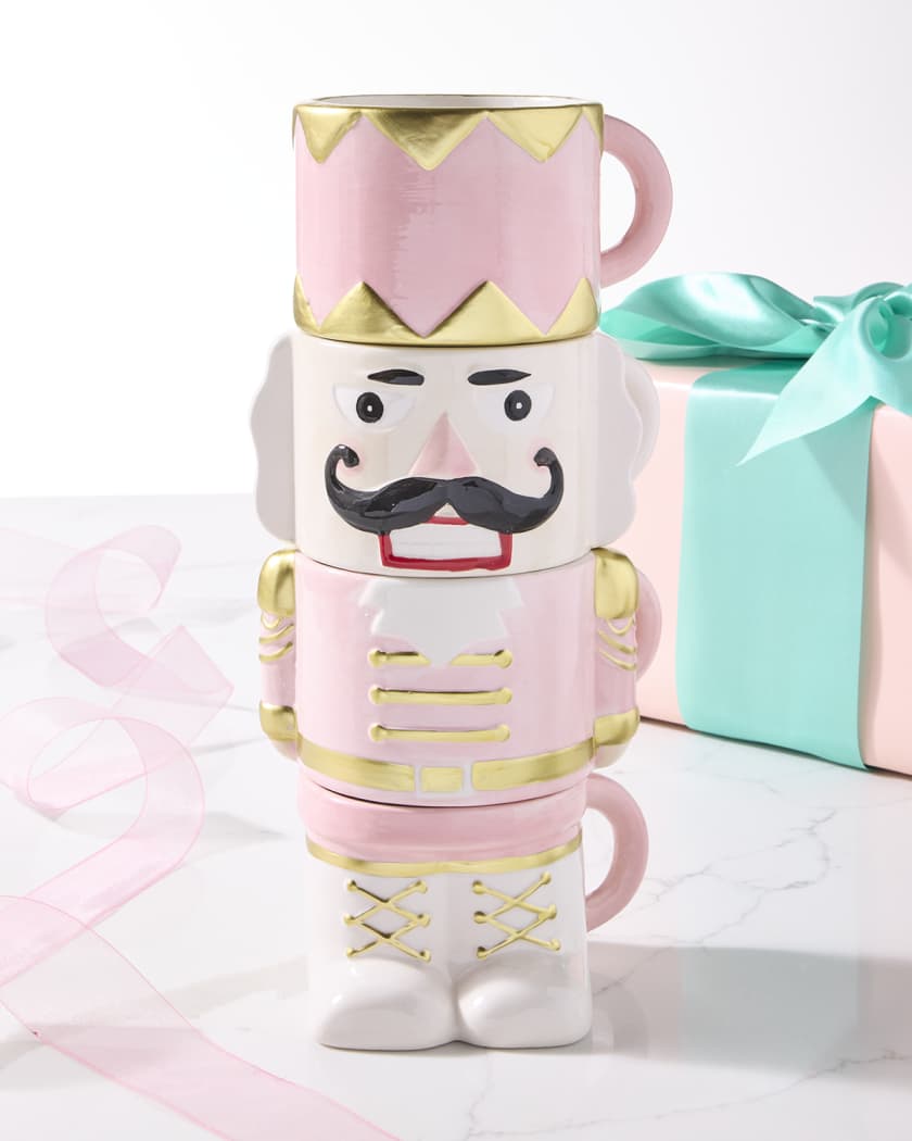 Nutcracker Stacking Mugs, Set of 4