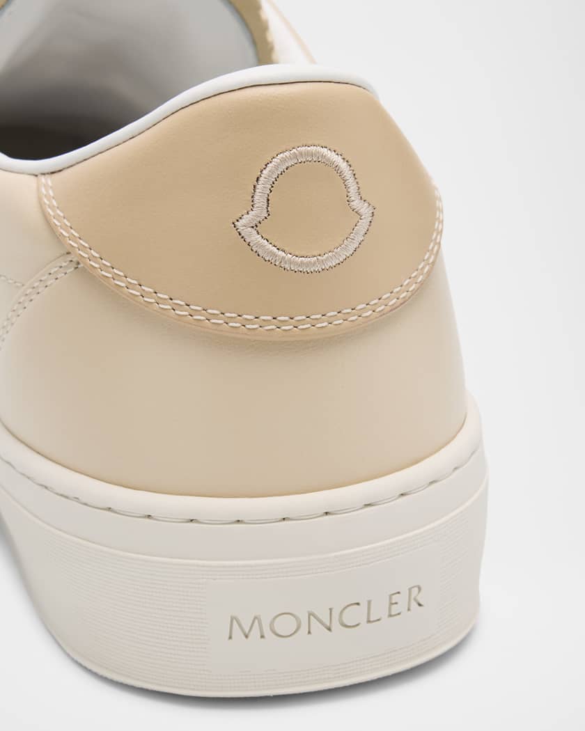 【関税&送料込】Moncler Sneaker Monaco Low In Pelle Moncler Monaco M Leather Low-Top Sneakers | Neiman Marcus