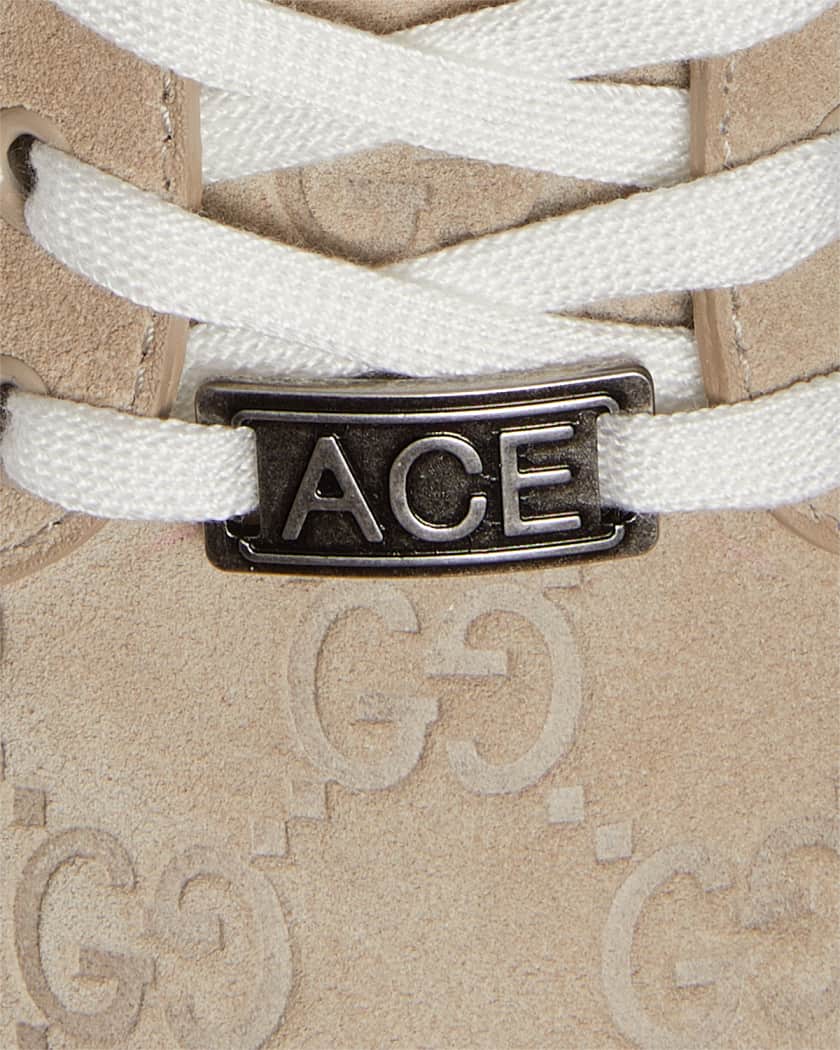 Ace Web GG Suede Low-Top Sneakers