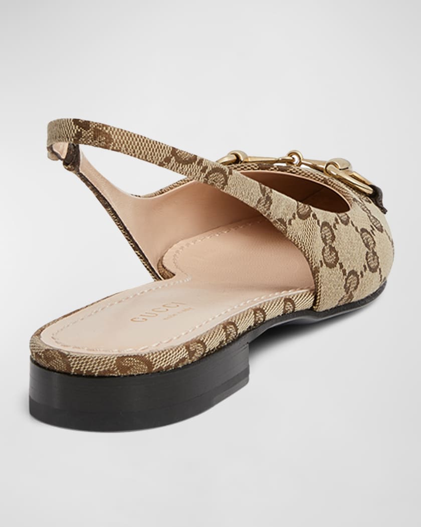 Erin GG Monogram Bit Slingback Flats