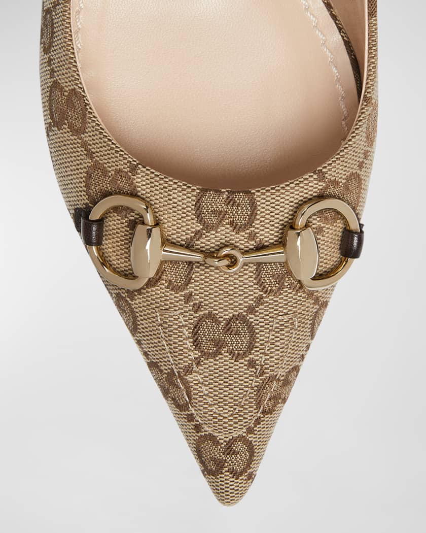 Erin GG Monogram Bit Slingback Flats