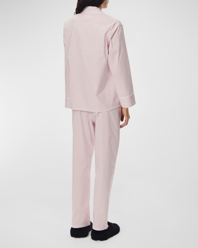 The Rose Striped Cotton Pajama Set