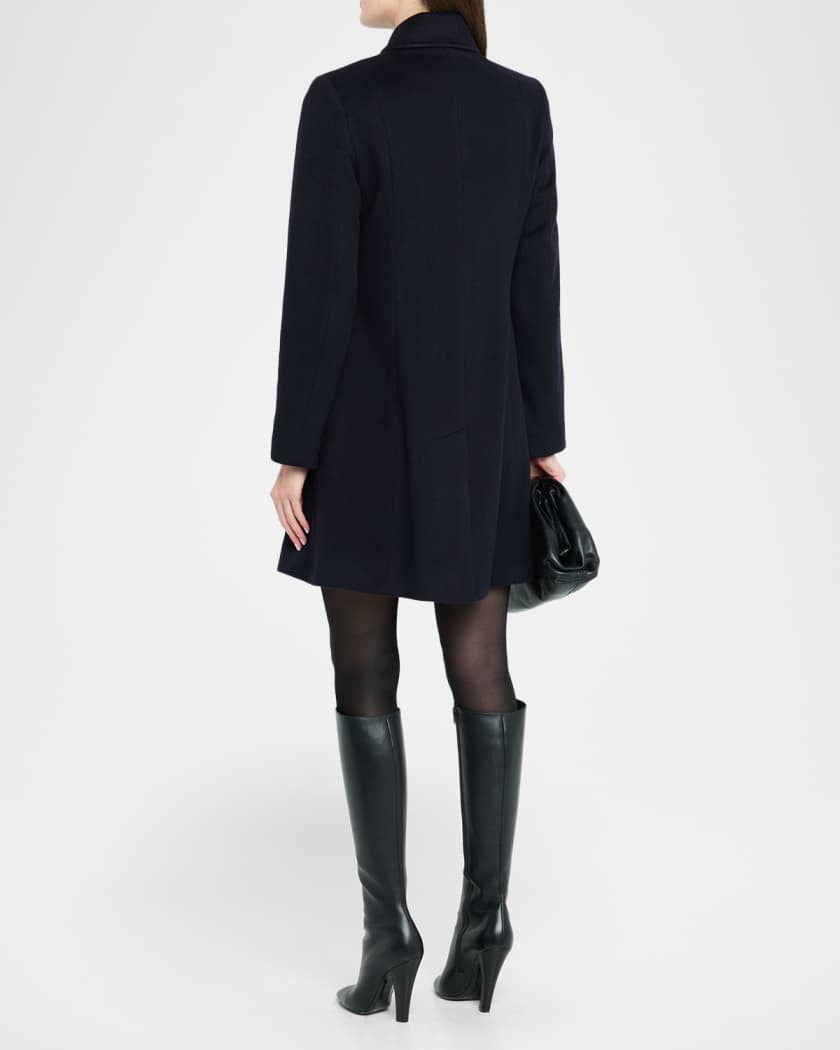 Double-Breasted Cashmere Peacoat