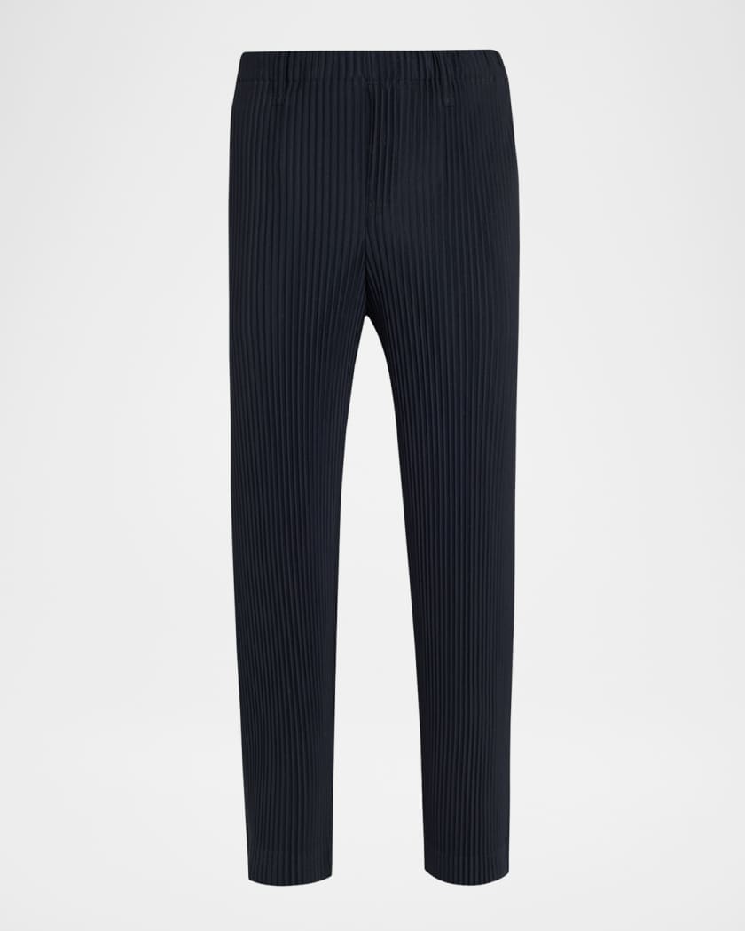 HOMME PLISSÉ ISSEY MIYAKE 20ss Homme Plisse Issey Miyake Men's Pleated Polyester Pants | Neiman