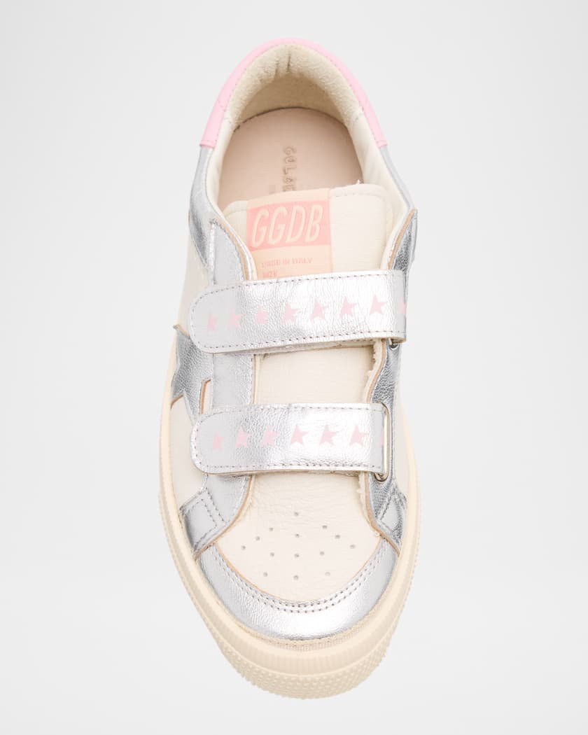 Girl's May School Laminated Star Nappa Leather Sneakers, Toddlers/Kids