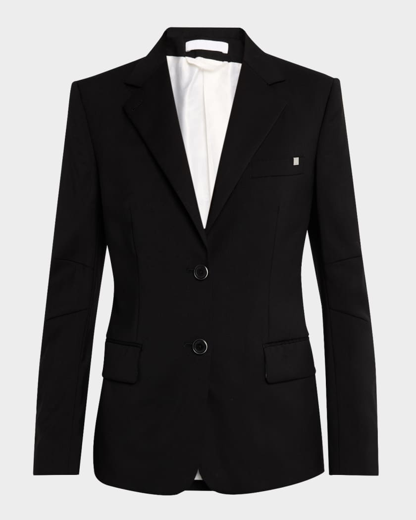 Helmut Lang Curved Classic Blazer | Neiman Marcus